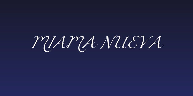 Miama Nueva Social Header