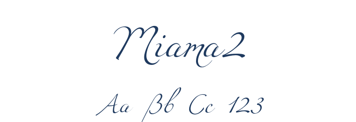 Miama2 Font Preview