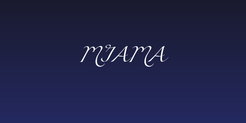 Miama Social Header