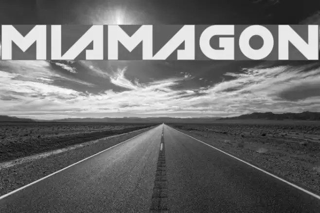 Miamagon Font examples