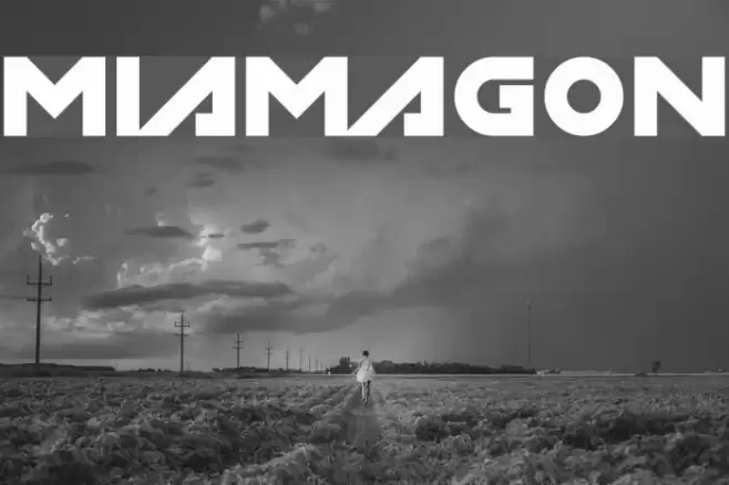 Miamagon Font examples