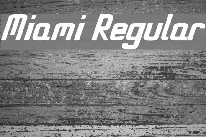 Miami Regular Font examples