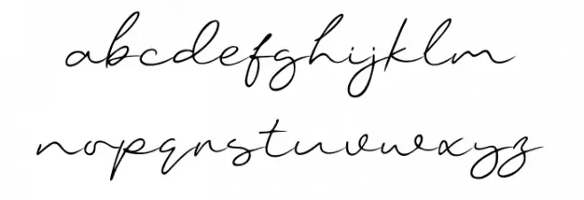 Miami Sunday Schriftart Kleinbuchstaben