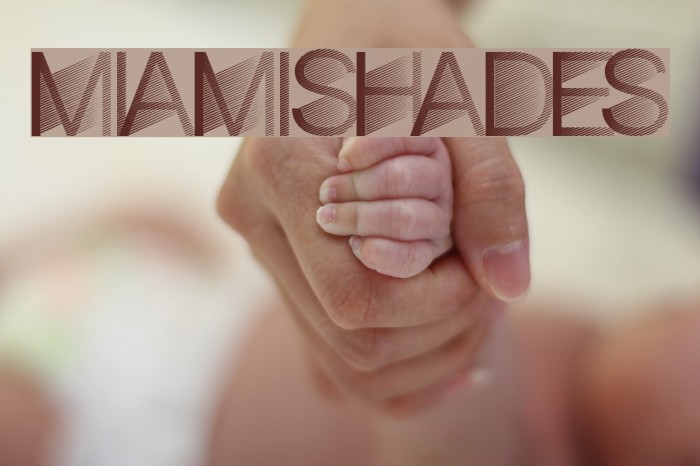 MiamiShades Font examples