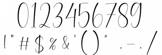 Mianty Font OTHER CHARS