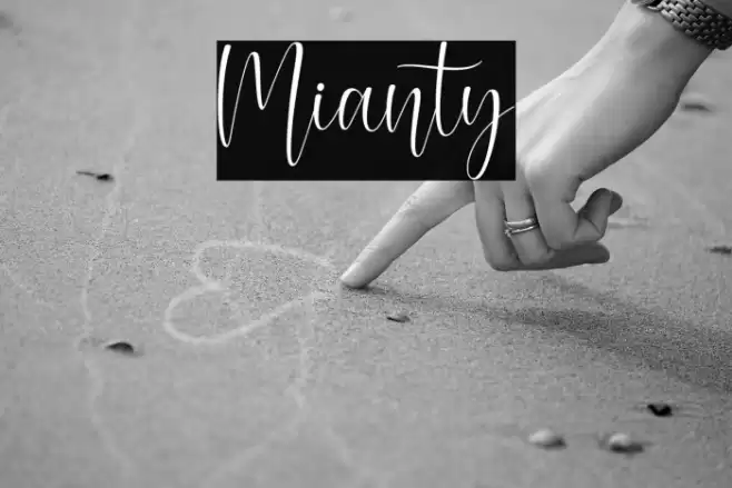 Mianty Font examples