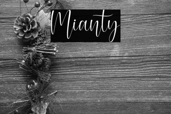 Mianty Font examples