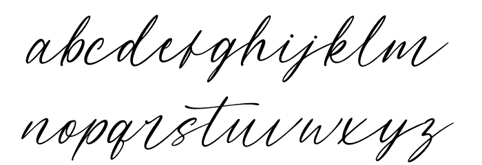 Miarlem Font LOWERCASE