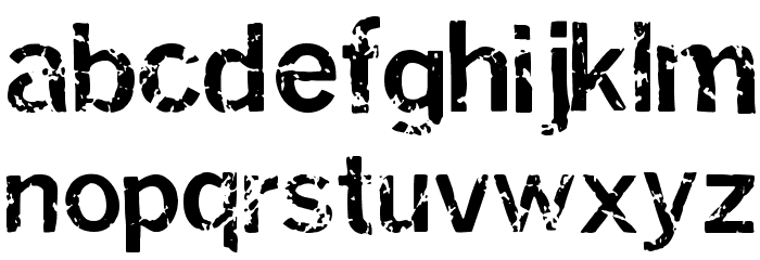 Miasm Infection Font LOWERCASE