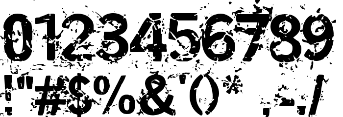 Miasm Outfection Font OTHER CHARS