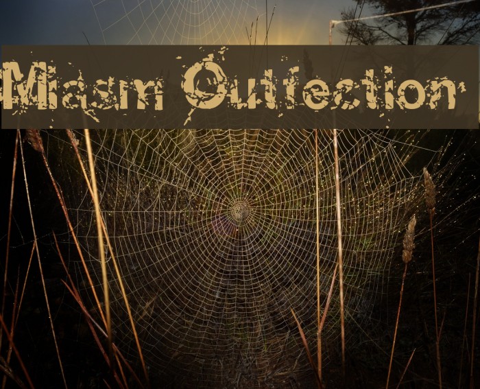 Miasm Outfection Font examples