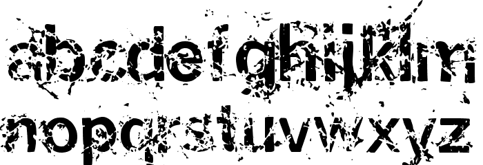 Miasm Outfection Font LOWERCASE