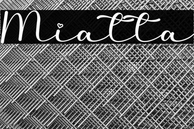 Miatta Font examples