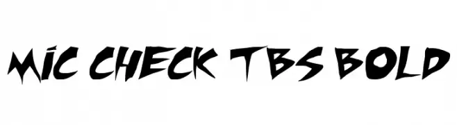 Mic Check TBS Bold  Fuentes Gratis Descargar