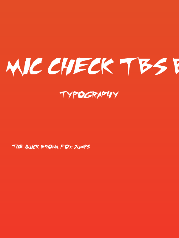 Mic Check TBS Bold Poster