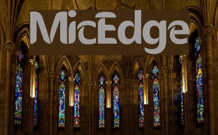 MicEdge Font examples