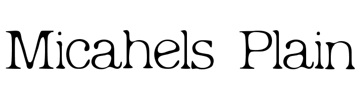 Micahels Plain  नि: शुल्क फ़ॉन्ट्स डाउनलोड