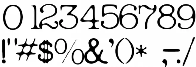 Micahels Plain Font OTHER CHARS