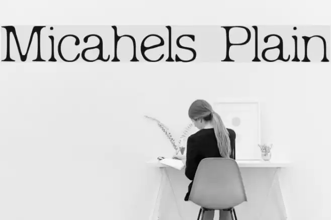 Micahels Plain Font examples