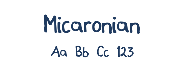 Micaronian Font Preview