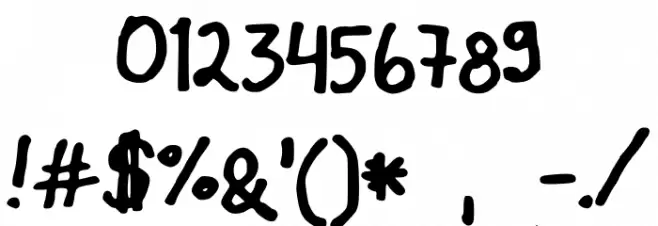 Micaronian Font OTHER CHARS