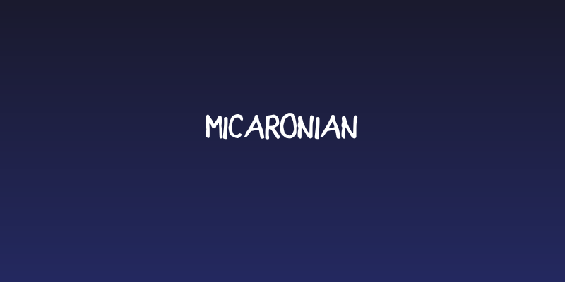 Micaronian Social Header