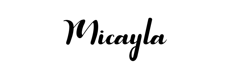 Micayla  font caratteri gratis