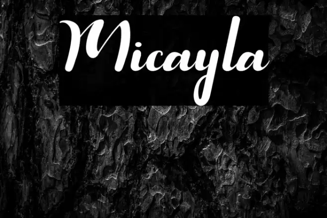 Micayla Font examples