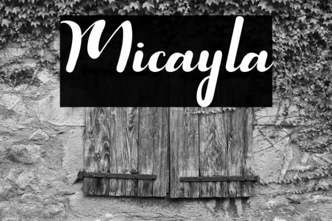 Micayla Font examples