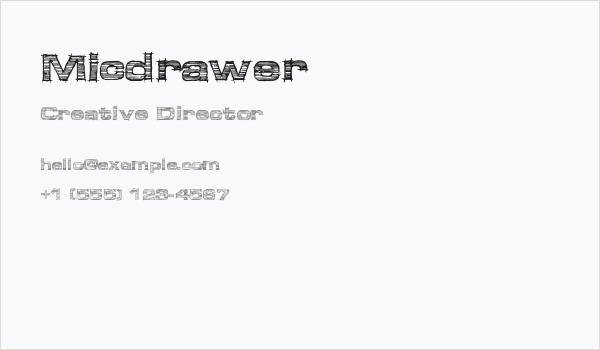 Micdrawer Business Card