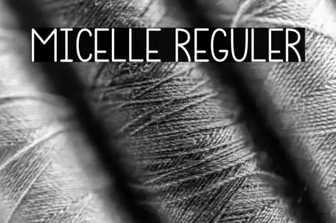 Micelle Reguler Font examples