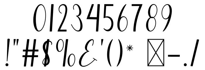 Micelle Font OTHER CHARS