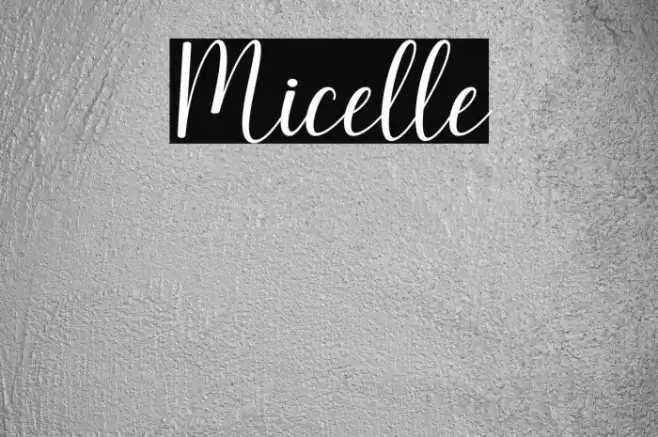 Micelle Font examples
