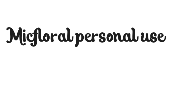 Micfloral personal use Logo