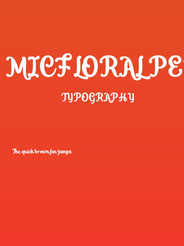 Micfloral personal use Poster