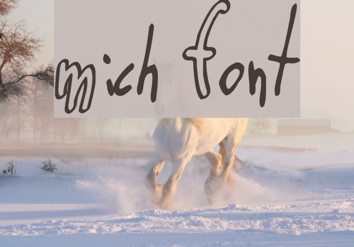 Mich Font examples