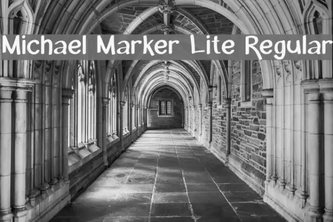 Michael Marker Lite Regular フォント examples