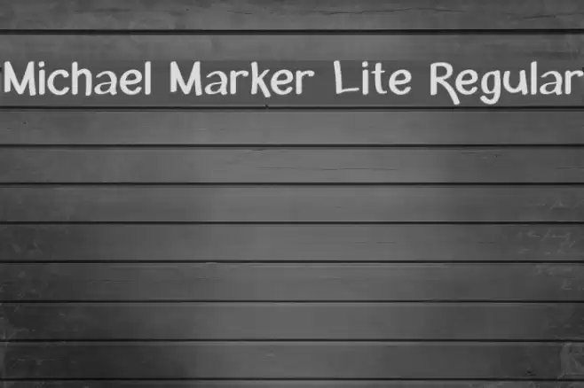 Michael Marker Lite Regular フォント examples