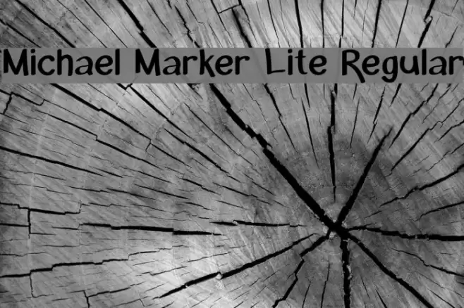 Michael Marker Lite Regular フォント examples