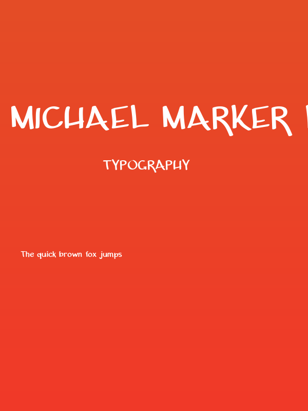 Michael Marker Lite Regular Poster