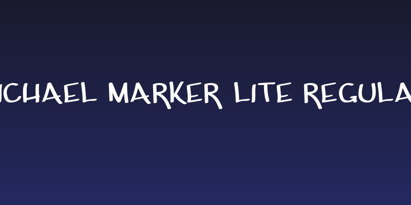 Michael Marker Lite Regular Social Header