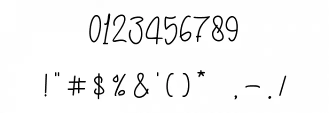 Michael Signature -personal use フォント その他の文字