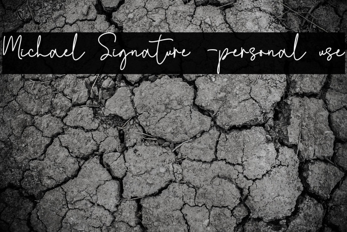 Michael Signature -personal use Example 2