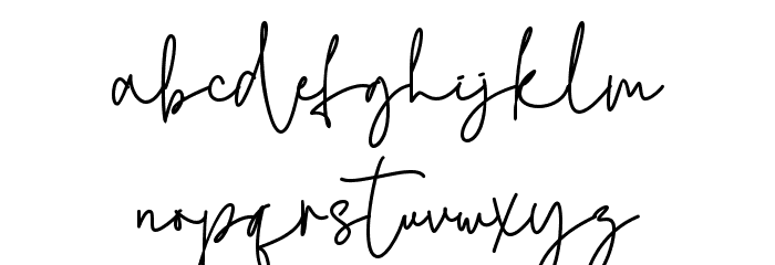 Michael Signature -personal use フォント 小文字