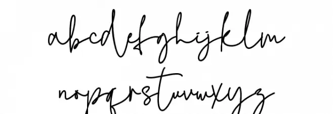 Michael Signature -personal use Schriftart Kleinbuchstaben