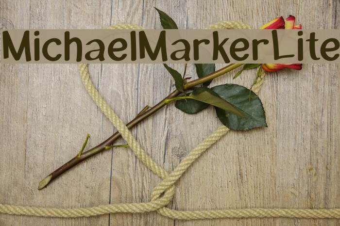 MichaelMarker-Lite Font examples