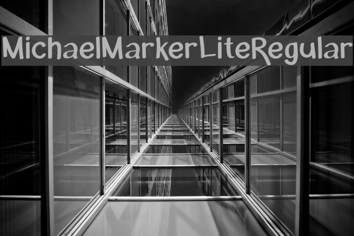 MichaelMarkerLite-Regular Font examples