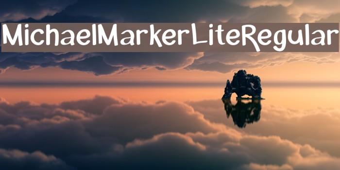 MichaelMarkerLite-Regular Font examples