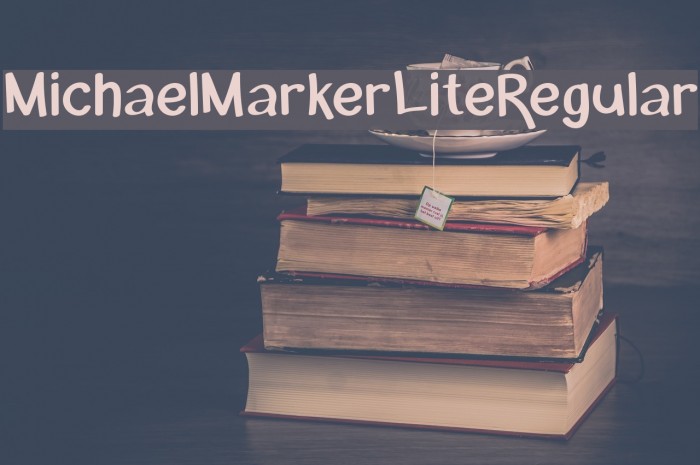 MichaelMarkerLite-Regular Font examples