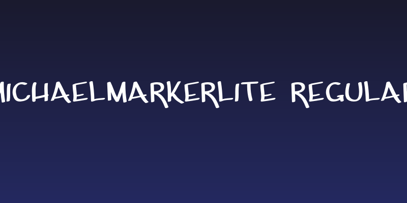MichaelMarkerLite-Regular Social Header